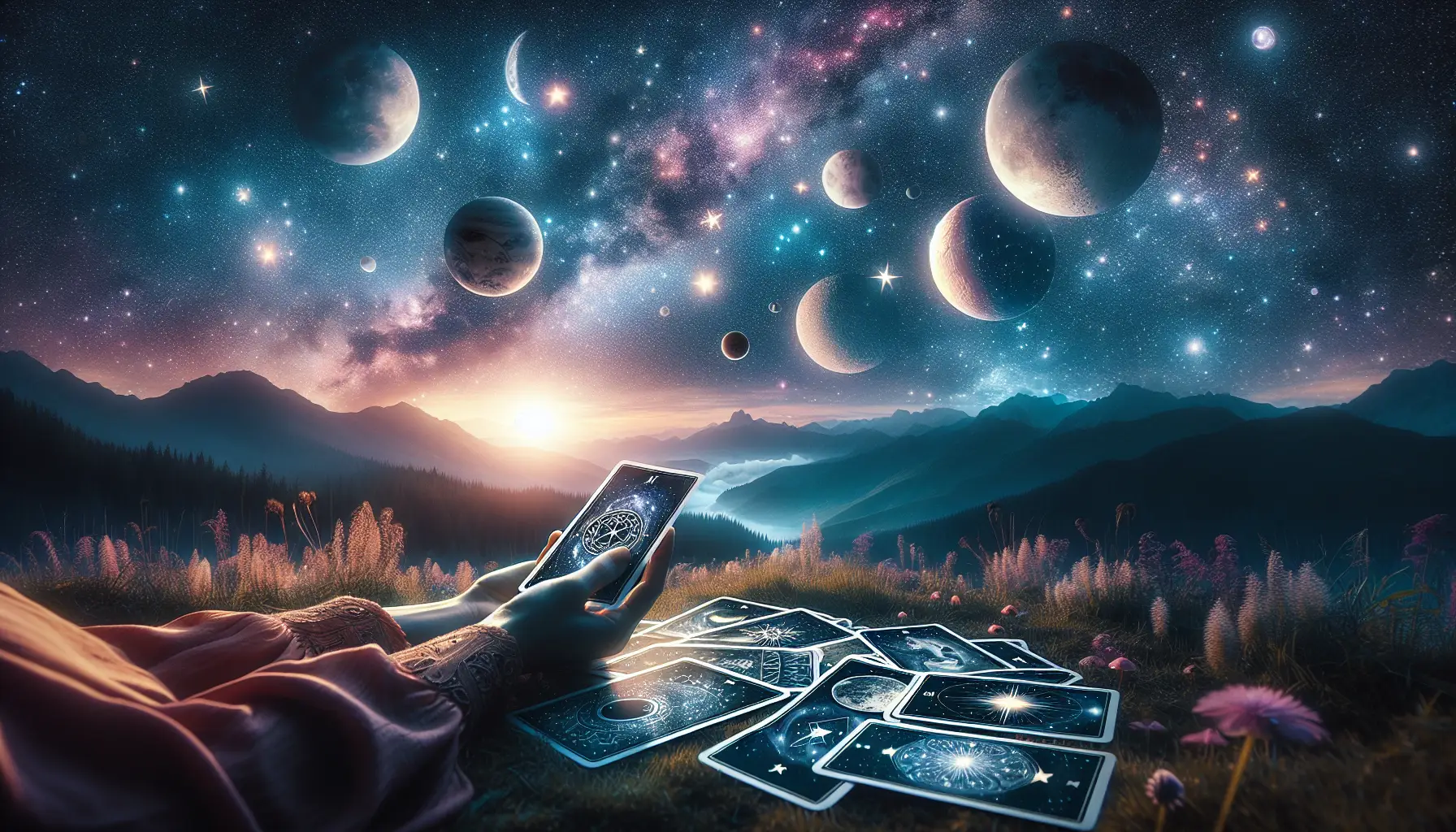 Unlocking Celestial Insights: A Tarot Card Journey Through the Universe’s Signs