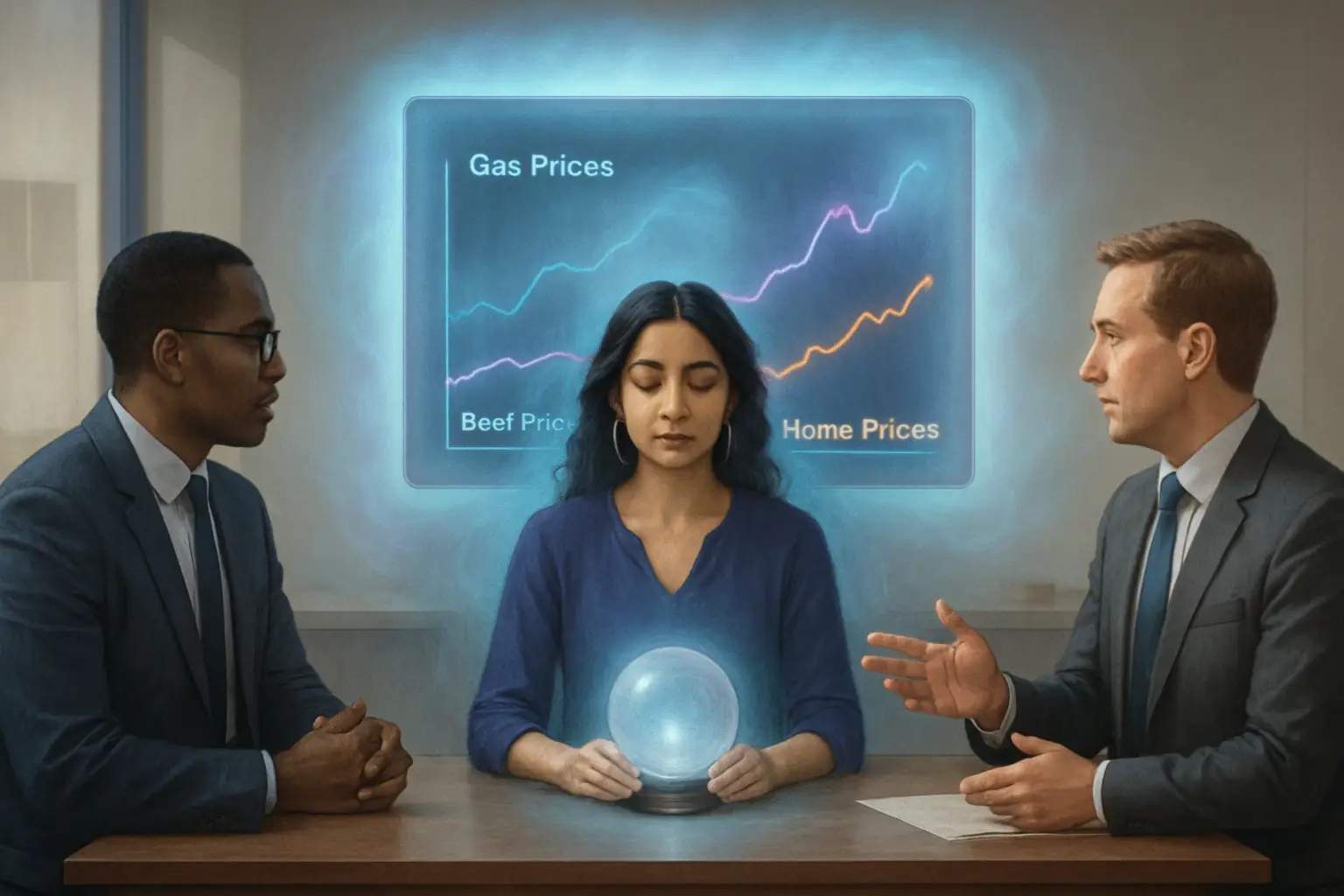 Exploring Economic Shifts: Psychic Predictions on Gas, Beef, and Home Prices